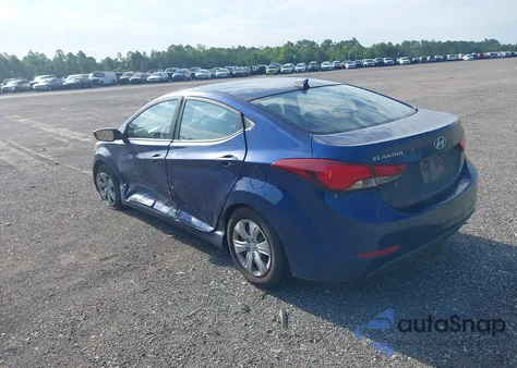 2016 Hyundai Elantra Se z USA, uszkodzony, nr VIN 5NPDH4AEXGH732743